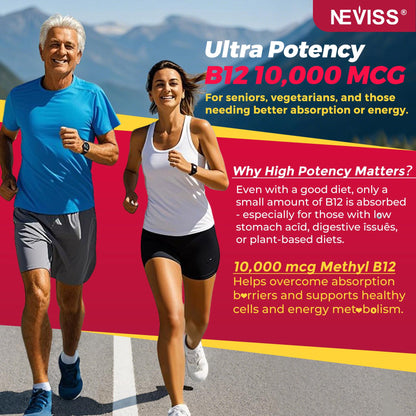 Methyl B12 Gummies 10,000 mcg Liposomal | Energy, Focus & Immunity