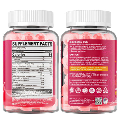 Methyl B12 Gummies 10,000 mcg Liposomal | Energy, Focus & Immunity