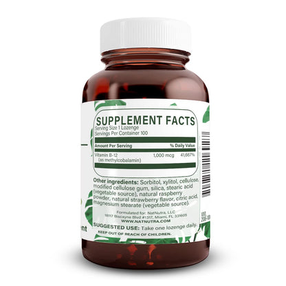 Natural Nutra Vegan Methyl B12 1000mcg – Energy, Immunity & Brain Health