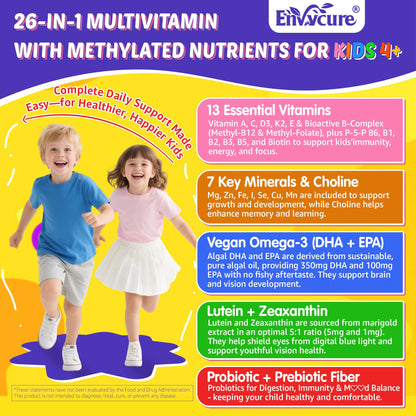 Kids Omega-3 Liposomal Multivitamin Gummies - Brain & Eye Support, 60 Count