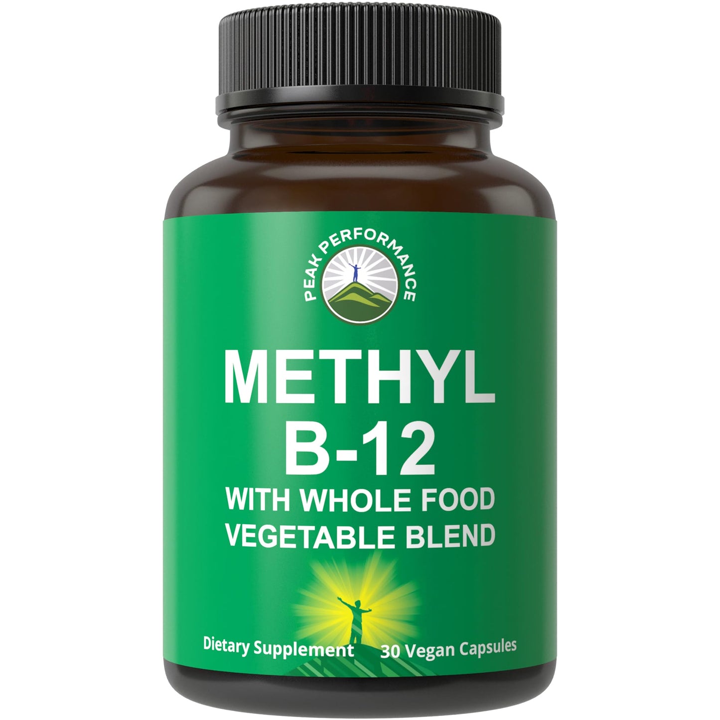 Methyl B12 Vitamin + Whole Food Blend – Vegan Methylcobalamin, 30 Day Supply