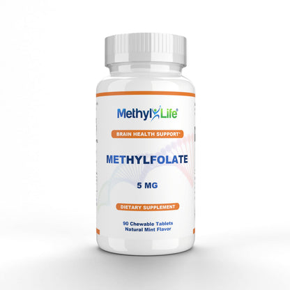 Methyl-Life Purest L-Methylfolate 5 mg – 3 Months Supply | Chewables, Non-GMO, Gluten Free