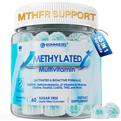 Methylated Multivitamin Gummies for Men & Women – Greens & Mushroom Blend (Sugar Free)