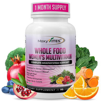 Womens Methylated Multivitamin with Iron - 44 Organic Fermented Nutrients | 90 Vegan Caps