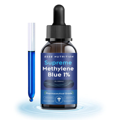 Pharmaceutical Grade Methylene Blue Supplement 1% (60ml) – Third-Party Tested, Formaldehyde-Free & Alcohol-Free