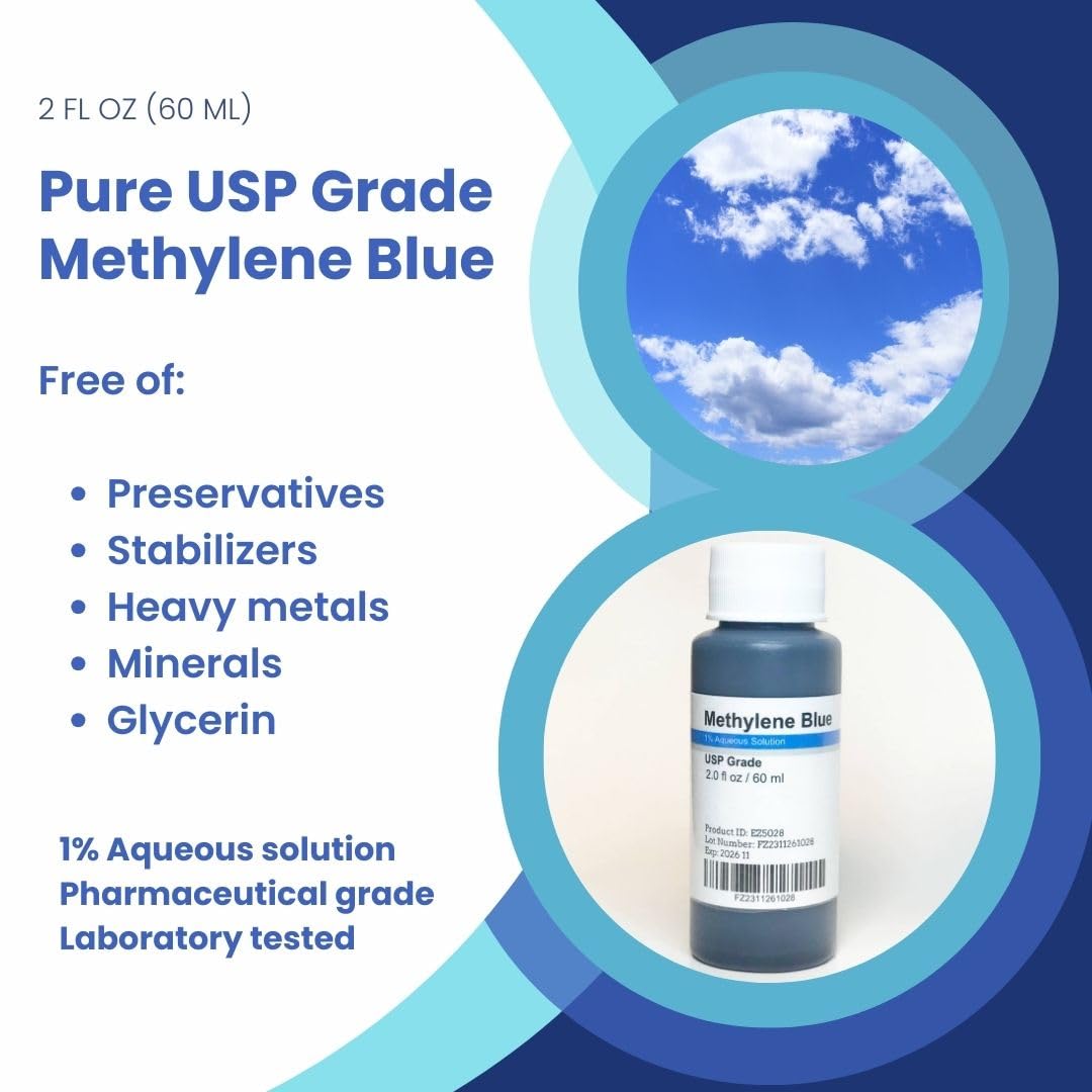 Methylene Blue 1% USP Pharmaceutical Grade – 60 ml