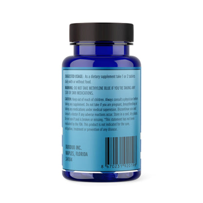 Methylene Blue 20mg Tablets – USP Grade, Scored & Unflavored, 60 Count