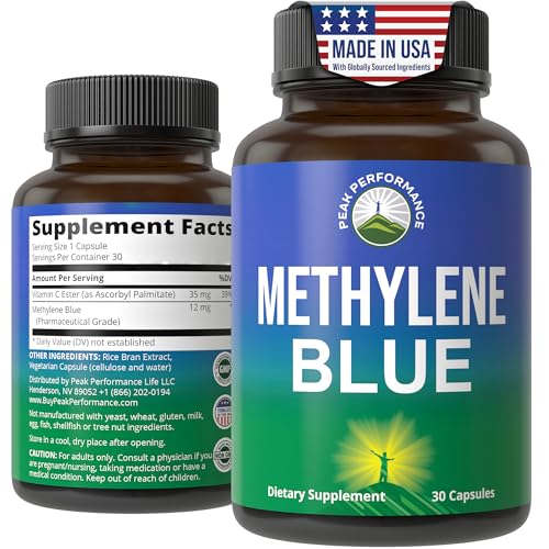 Methylene Blue Capsules – Ultra High Purity USP, Vegan & GMP