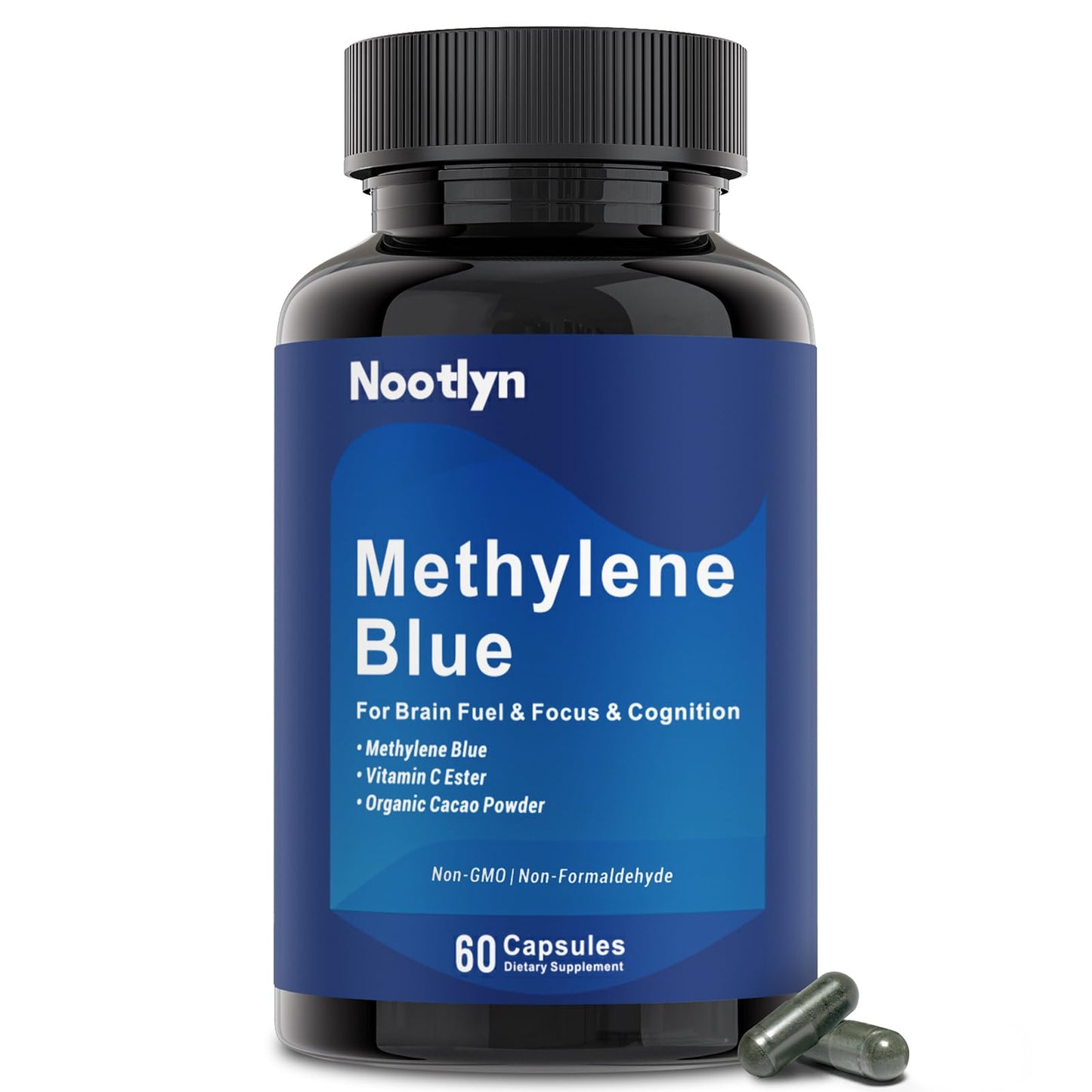 Nootlyn Methylene Blue Pharmaceutical Grade – 15 mg Capsule for Memory, Focus & Clarity