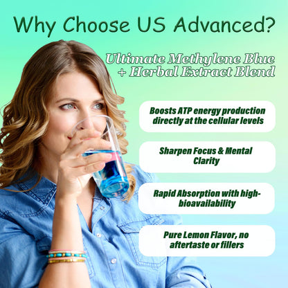 Methylene Blue Drops 1% Solution – USP Grade Nootropic Blend, 11-in-1, Third-Party Tested