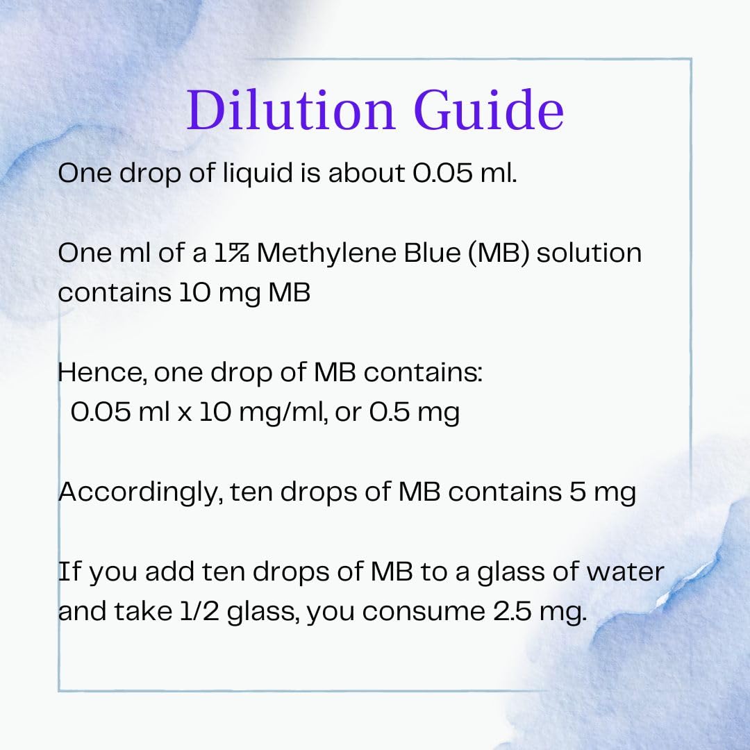 Methylene Blue 1% USP Pharmaceutical Grade – 60 ml