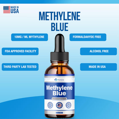 (2 Pack) Methylene Blue 99.99% Official Formula – Liquid Drops 4oz, Advanced Strength