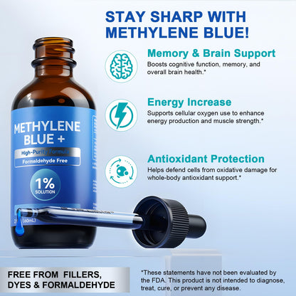 Methylene Blue Pharmaceutical Grade Drops – Brain Health & Energy