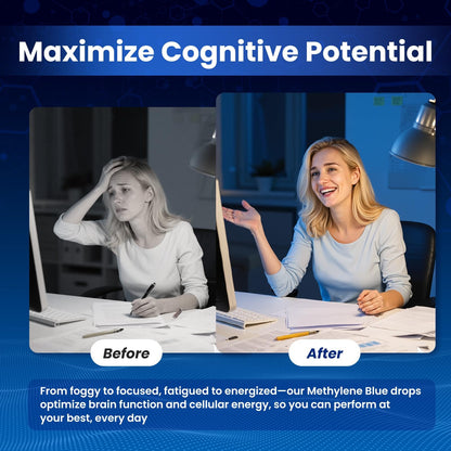 Methylene Blue Pharmaceutical Grade Drops – Cognitive & Cellular Energy Support (2 fl oz)
