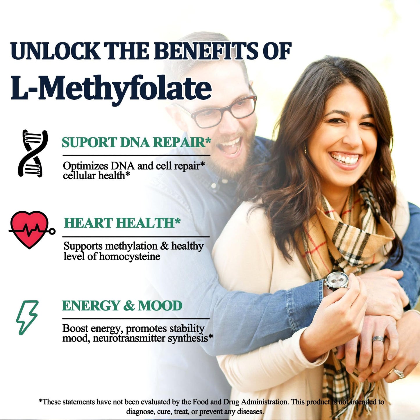 Methylfolate Liquid Drops 15mg – L-Methyl Folate 5-MTHF + B Vitamins for Mood & Energy