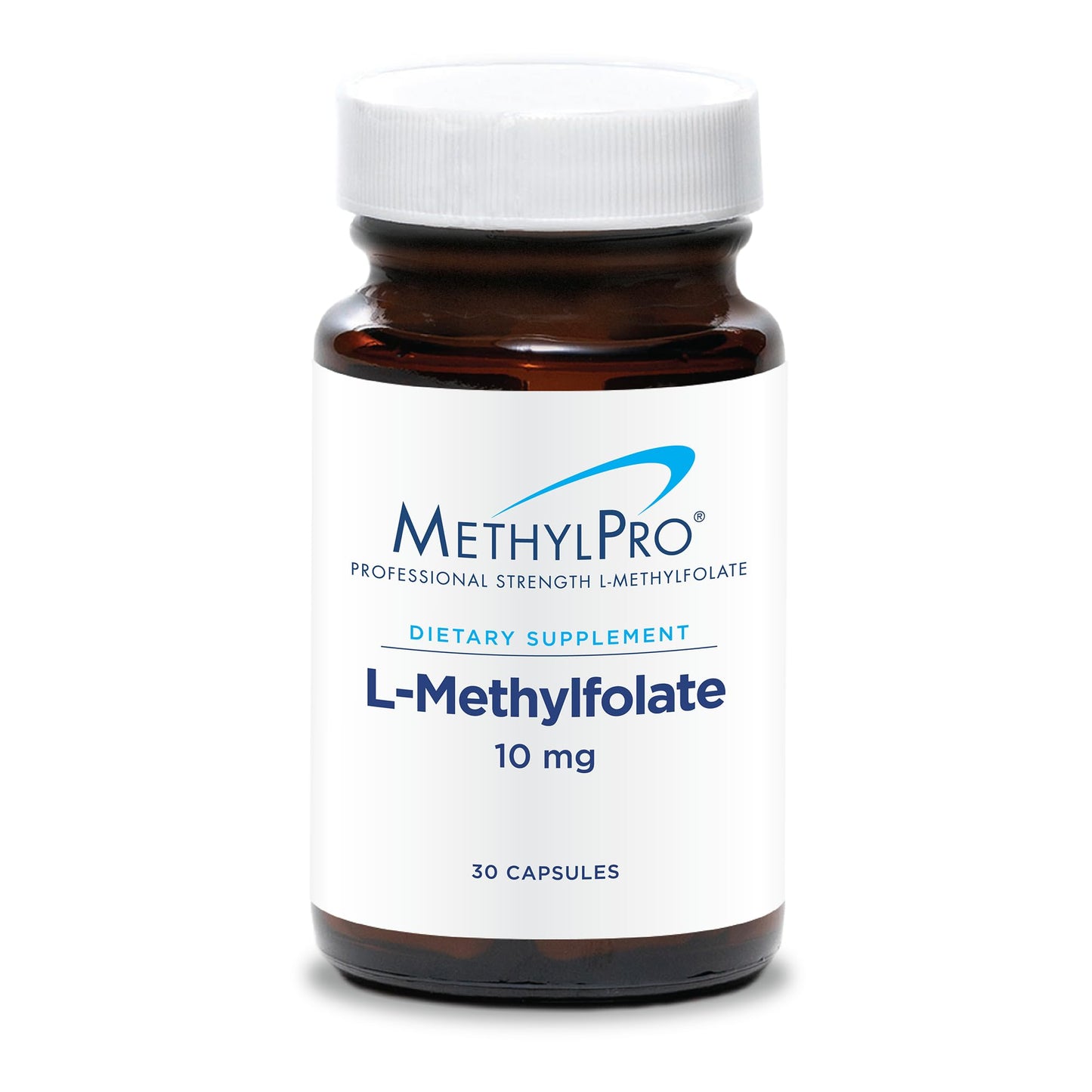 MethylPro L-Methylfolate 10 mg – 30 Capsules | 5-MTHF Folate for Brain Health, Focus, Calm