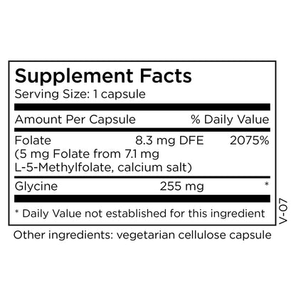 MethylPro L-Methylfolate 5 mg – Brain Health, Focus & Calm (5-MTHF)