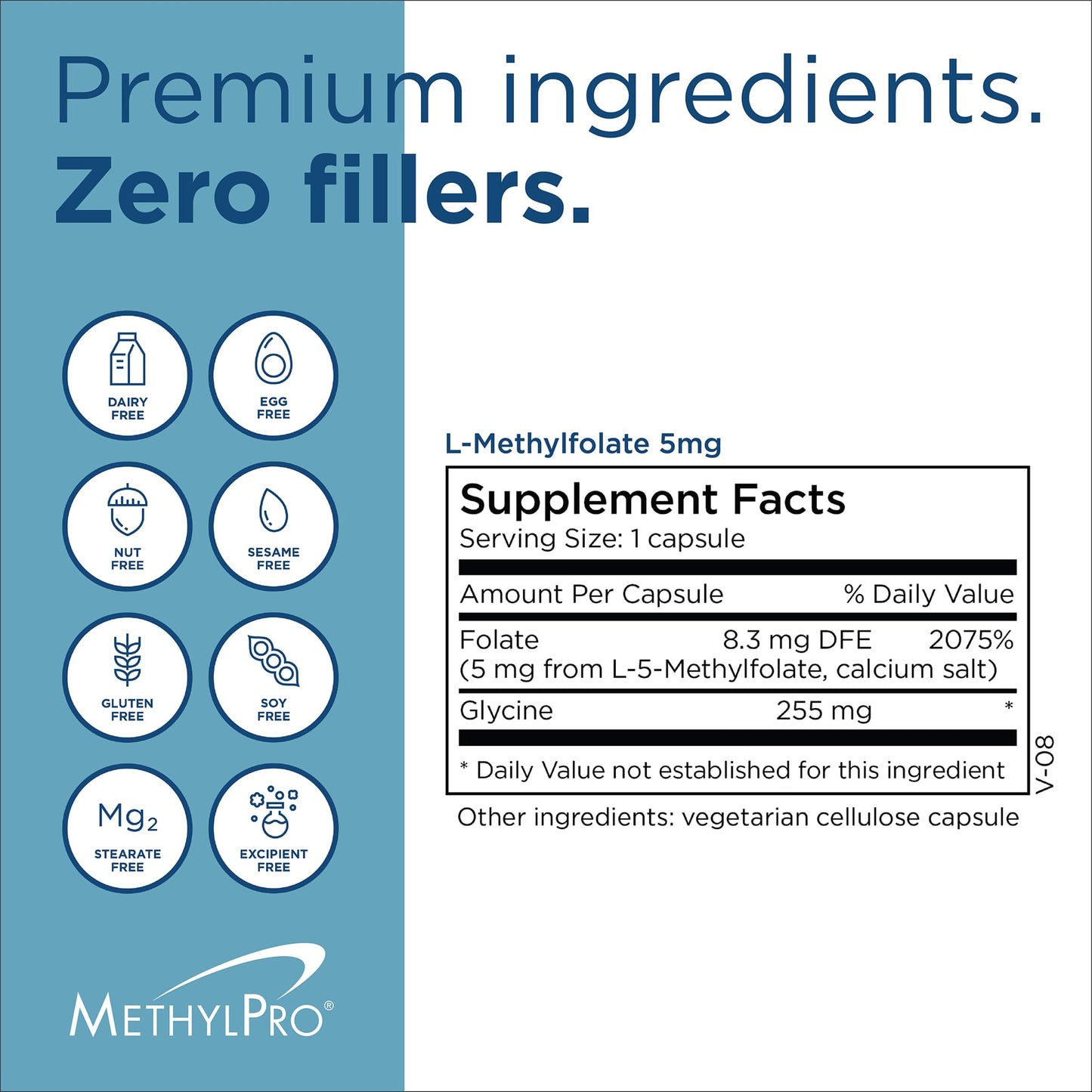 MethylPro L-Methylfolate 5 mg – Brain Health, Focus & Calm (5-MTHF)