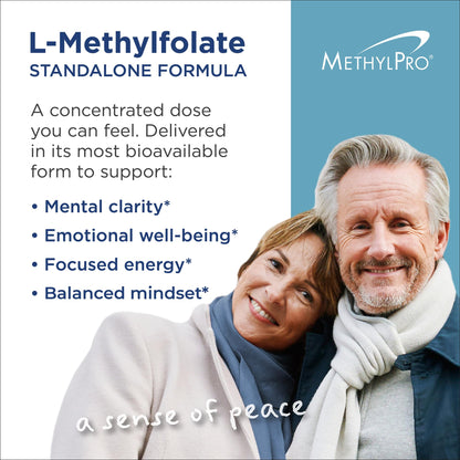 MethylPro L-Methylfolate 7.5 mg – 90 Capsules | Focus, Calm & Brain Health