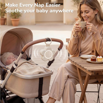 Mewaii Portable White Noise Machine for Baby — 25 Soothing Sounds, Night Light, 20+ Hours