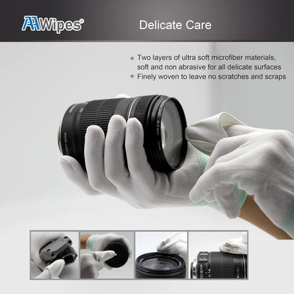 AAwipes MF20009 Superfine Microfiber Wipes – 9x9, 100 Pcs, Cleanroom, Laser-Sealed Edge
