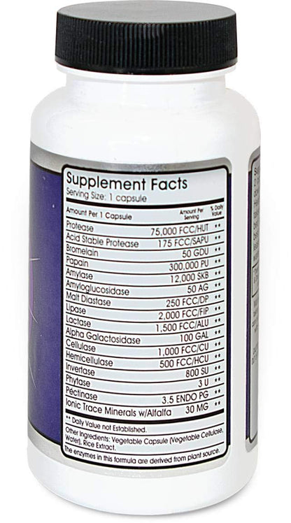 MF90 Digestive Enzymes | Full Spectrum Plant-Derived Enzymes | Made in USA