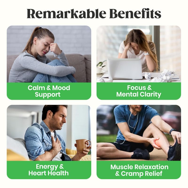 60 Day Magnesium Glycinate Gummies 400mg – Stress Relief, Sleep & Calm