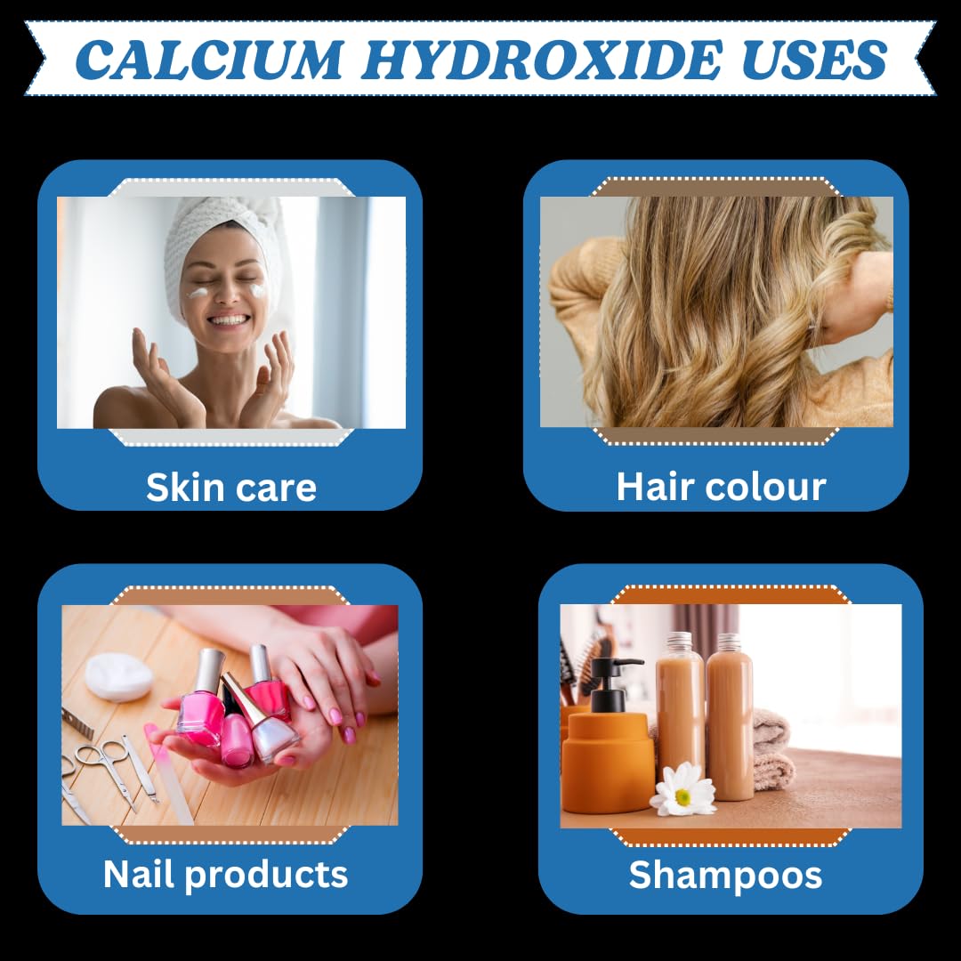 mGanna 100% Natural Calcium Hydroxide Powder - Food & Cosmetics (227 GMS)