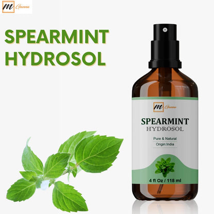 mGanna Spearmint Hydrosol 4 fl oz (118 ml) – Food Grade, Fresh Mint Aroma for Cooking & Skincare