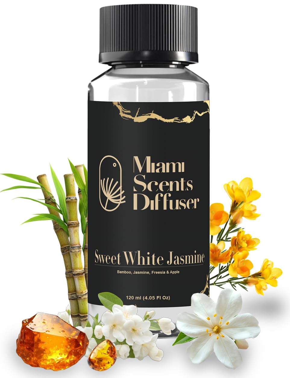 Sweet White Jasmine Diffuser Oil — Hotel-Inspired Luxury | Miami Scents Diffuser