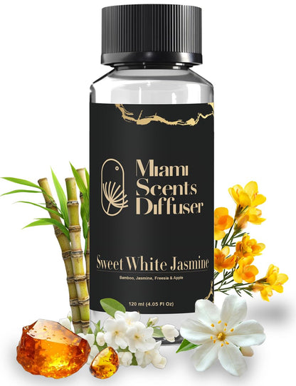Sweet White Jasmine Diffuser Oil — Hotel-Inspired Luxury | Miami Scents Diffuser