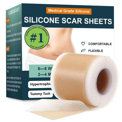 Micakin Silicone Scar Sheets & Tape — 1.6x120 in Roll (3M)