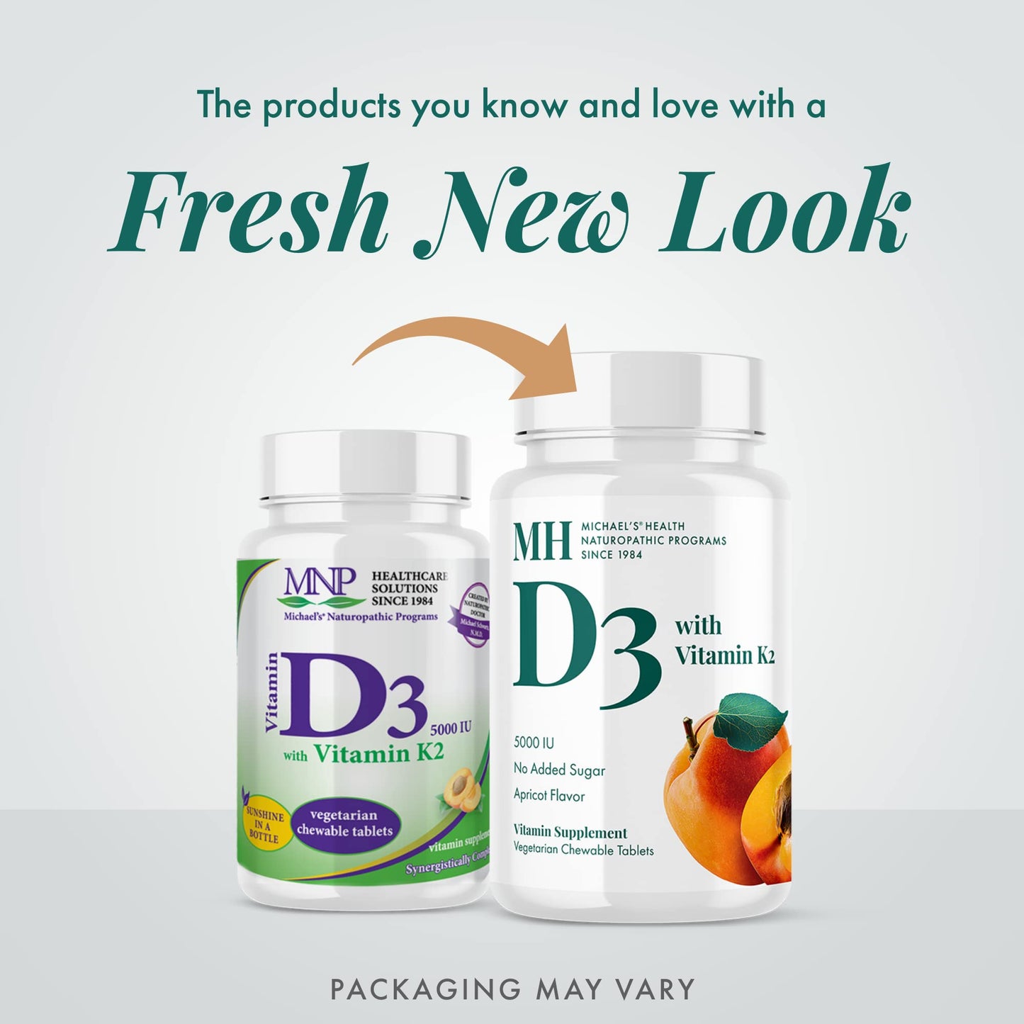 MICHAEL'S Vitamin D3 with K2 - 90 Chewables (Apricot) - Bone & Immune Support