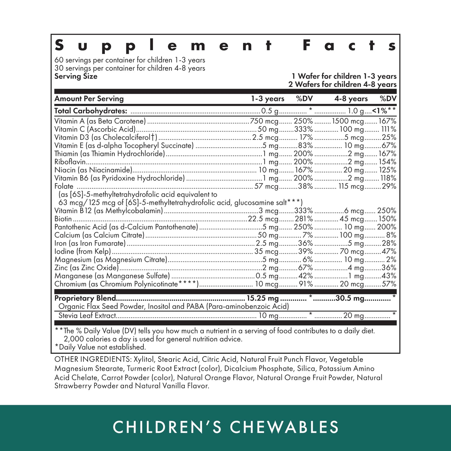 Michael's Health Naturopathic Children's Chewables – Fruit Punch, 60 Wafers, Kosher