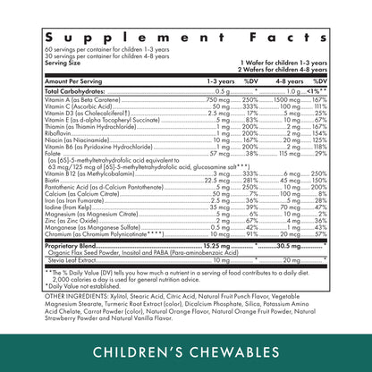 Michael's Health Naturopathic Children's Chewables – Fruit Punch, 60 Wafers, Kosher