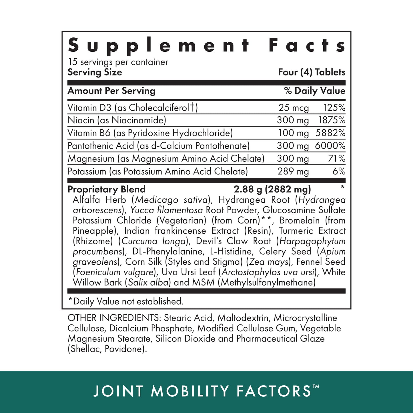 MICHAEL'S Health Naturopathic Joint Mobility Factors - 60 Vegetarian Tablets, Kosher