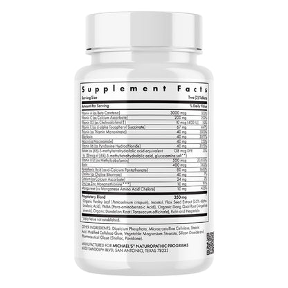 Michael's Teen Girls Multivitamin - 60 Veg Tablets | Kosher B-Complex