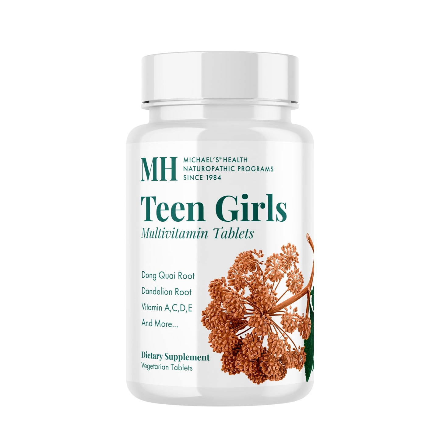 Michael's Teen Girls Multivitamin - 60 Veg Tablets | Kosher B-Complex