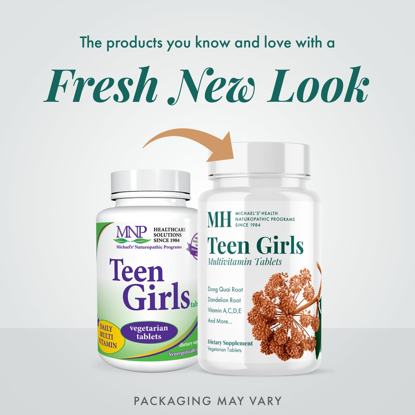 Michael's Teen Girls Multivitamin - 60 Veg Tablets | Kosher B-Complex