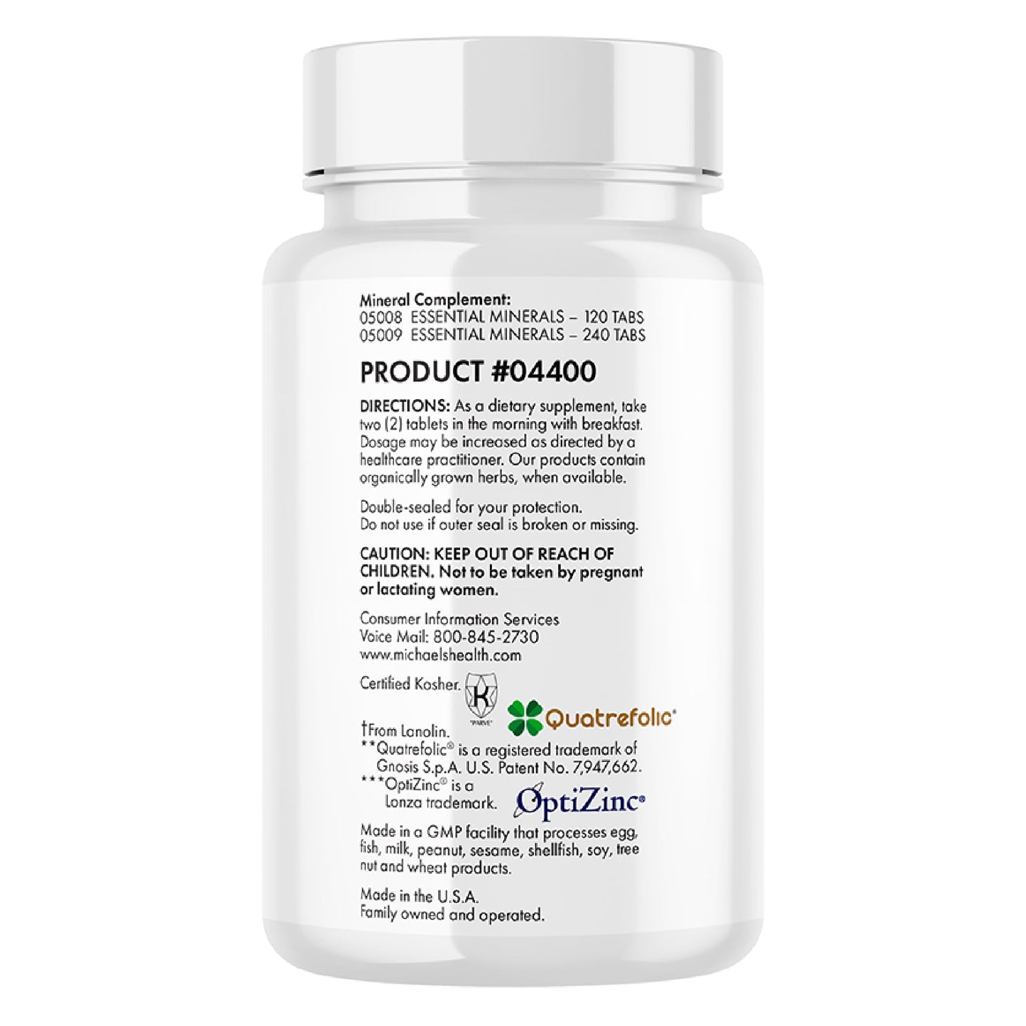 Michael's Teen Girls Multivitamin - 60 Veg Tablets | Kosher B-Complex