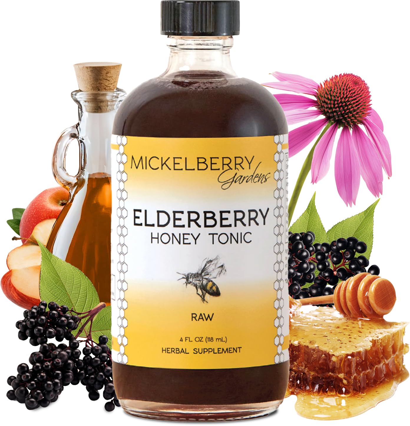Mickelberry Gardens Elderberry Syrup - Immune Support (4 oz)