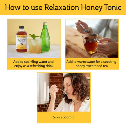 Mickelberry Gardens Relaxation Honey Tonic – Sleep Support with Chamomile & Lavender (4 oz, Pack of 2)