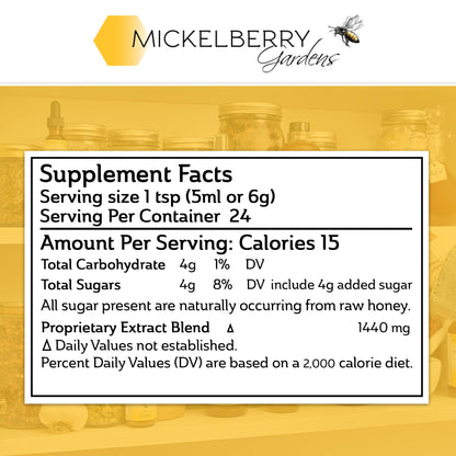 Mickelberry Gardens Relaxation Honey Tonic – Sleep Support with Chamomile & Lavender (4 oz, Pack of 2)