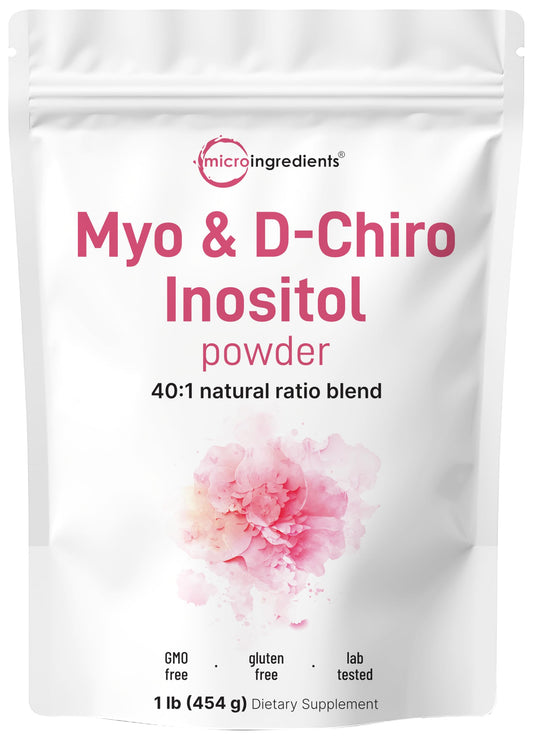 Myo-Inositol & D-Chiro Inositol Powder 1lb - 40:1 for Hormonal Balance BritishVita | Premium UK Vitamins & Wellness Supplements