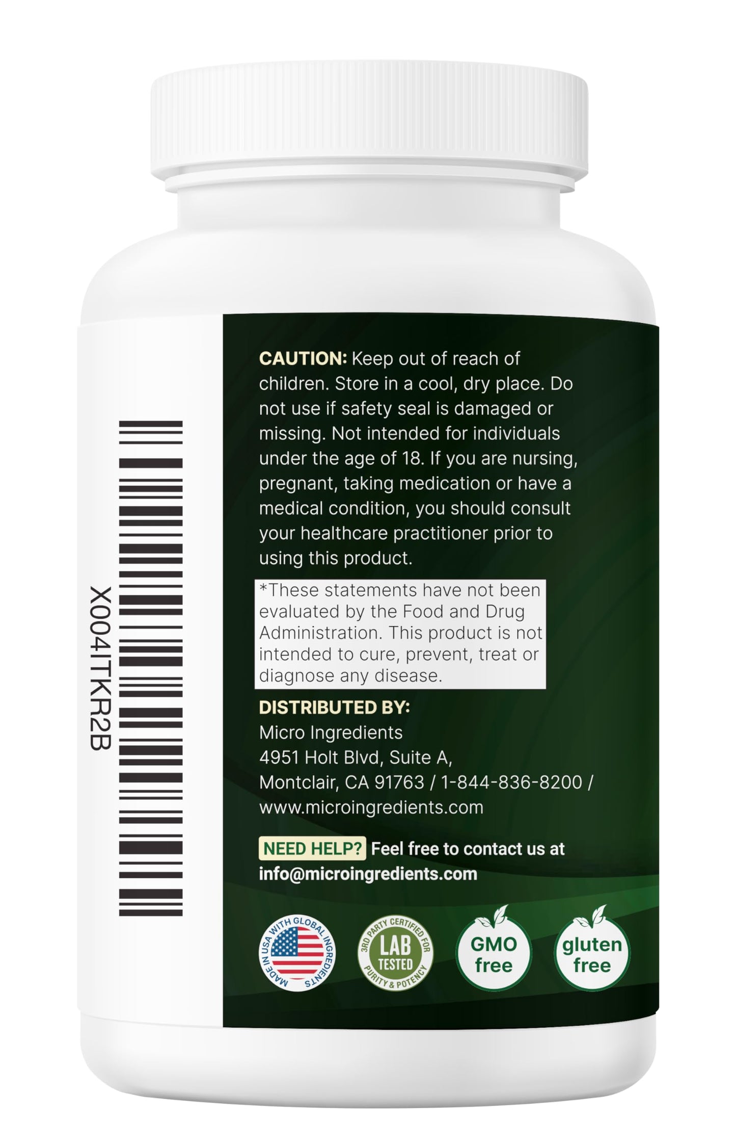 Micro Ingredients NAD+ 500mg with Resveratrol - 240 Veggie Capsules | Anti-Aging, Energy & Brain Support