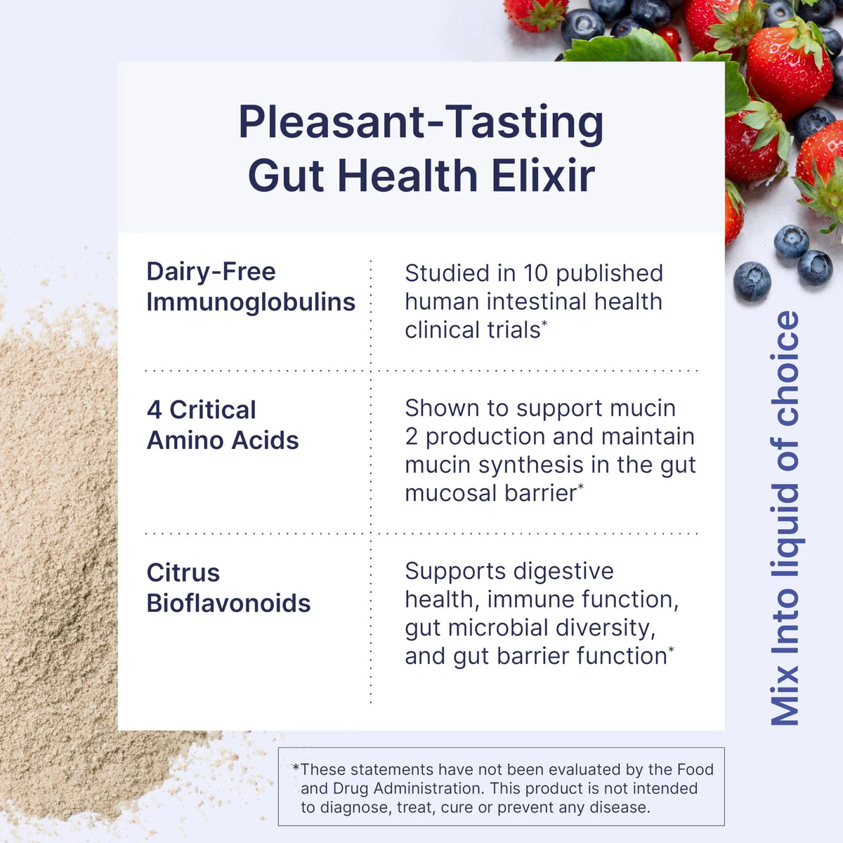 Microbiome Labs MegaMucosa Gut Health Powder – Complete Mucosal Support (Berry Acai, 5.5 oz) | Dairy-Free Immunoglobulins BritishVita | Premium UK Vitamins & Wellness Supplements