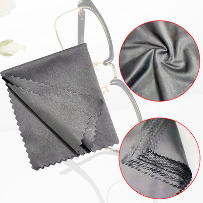Microfiber Cleaning Cloths (30 Pack) – 6x7in for Eyeglasses, Lenses & Screens