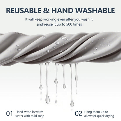 30 Pack Microfiber Cleaning Cloths – Glasses, Screens, Cameras, 7x6 in, Black & Gray, Reusable