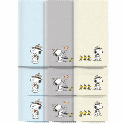 Microfiber Cloth & Glasses Wipes (9 Pack) - Lens & Screen Cleaning Cloths | Snoopy