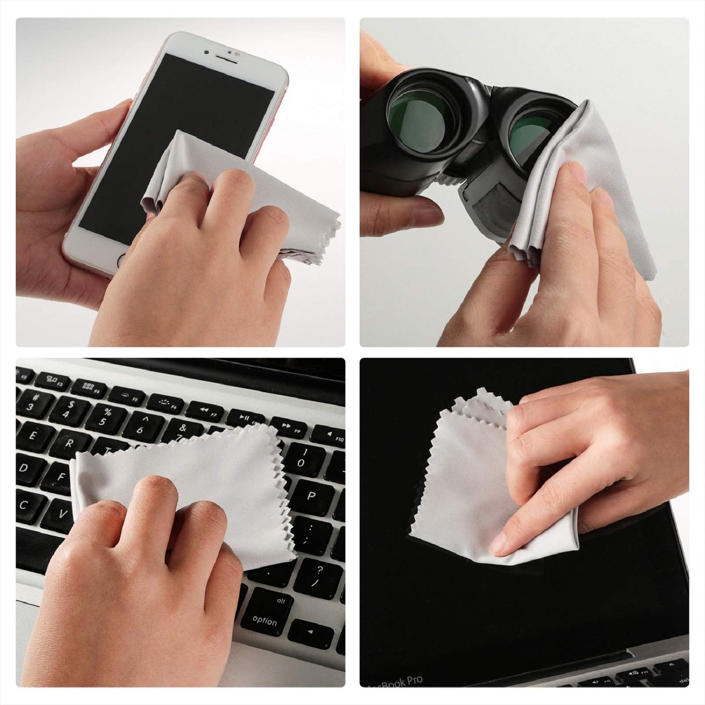 18 Pack Premium Microfiber Cleaning Cloths for Glasses & Devices